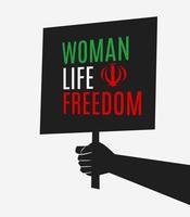 Illustrationsvektor der Hand halten Frau Leben Freiheit Tag perfekt für Kampagne, etc. vektor