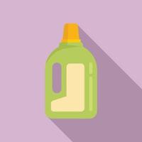 gödselmedel flaska ikon, platt stil vektor