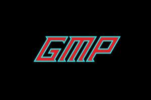GMP-Buchstaben- und Alphabet-Logo-Design vektor