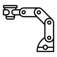 Symbol für die Barista-Linie des Roboters vektor