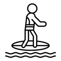 Surfer-Liniensymbol vektor