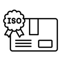 Liniensymbol für ISO-Standards vektor