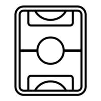 Symbol für Hockeyfeldlinie vektor