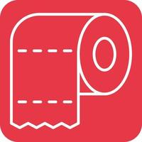 Toilettenpapier Linie runde Ecke Hintergrundsymbole vektor