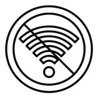 Signal-WLAN-Offline-Symbol vektor