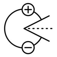Symbol für multifokale Linie vektor