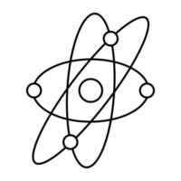 ein einzigartiger Designvektor des Atoms vektor