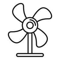 rena vind energi ikon, översikt stil vektor