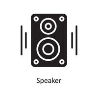 högtalare vektor fast ikon design illustration. hushållning symbol på vit bakgrund eps 10 fil