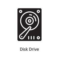 disk kör vektor fast ikon design illustration. hushållning symbol på vit bakgrund eps 10 fil