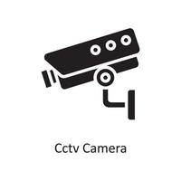 cCTV kamera vektor fast ikon design illustration. hushållning symbol på vit bakgrund eps 10 fil