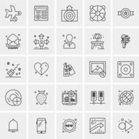 25 universelle Business-Icons Vektor kreative Icon-Illustration zur Verwendung in Web- und Mobilprojekten