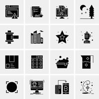 16 universelle Business-Icons Vektor kreative Icon-Illustration zur Verwendung in Web- und Mobilprojekten