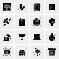 16 universelle Business-Icons Vektor kreative Icon-Illustration zur Verwendung in Web- und Mobilprojekten