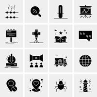 16 universelle Business-Icons Vektor kreative Icon-Illustration zur Verwendung in Web- und Mobilprojekten