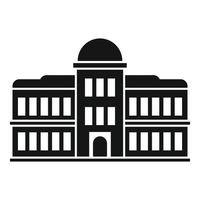 parlament Fasad ikon, enkel stil vektor