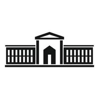 parlament egendom ikon, enkel stil vektor