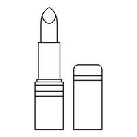 Lippenstift-Symbol, Umrissstil vektor