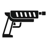 Shotgun-Blaster-Symbol, einfacher Stil vektor