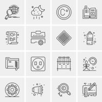 16 universelle Business-Icons Vektor kreative Icon-Illustration zur Verwendung in Web- und Mobilprojekten