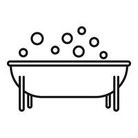 Wasser-Whirlpool-Symbol, Umrissstil vektor