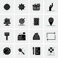 16 universelle Business-Icons Vektor kreative Icon-Illustration zur Verwendung in Web- und Mobilprojekten