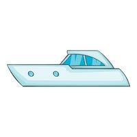 sporter motorbåt ikon, tecknad serie stil vektor