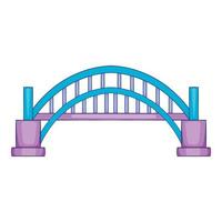 sydney hamn bro ikon, tecknad serie stil vektor