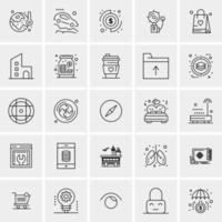 25 universelle Business-Icons Vektor kreative Icon-Illustration zur Verwendung in Web- und Mobilprojekten