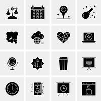 16 universelle Business-Icons Vektor kreative Icon-Illustration zur Verwendung in Web- und Mobilprojekten