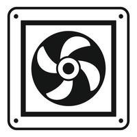 Fan-Wand-Symbol, einfacher Stil vektor