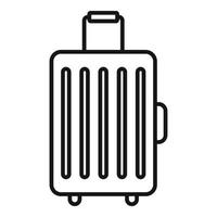 resa bagage ikon, översikt stil vektor