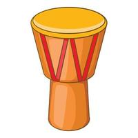 Australien trumma ikon, tecknad serie stil vektor