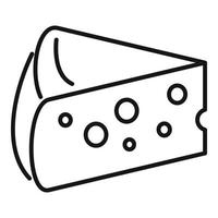 Käse-Ricotta-Symbol, Umrissstil vektor