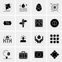 16 universelle Business-Icons Vektor kreative Icon-Illustration zur Verwendung in Web- und Mobilprojekten