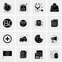 16 universelle Business-Icons Vektor kreative Icon-Illustration zur Verwendung in Web- und Mobilprojekten