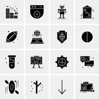 16 universelle Business-Icons Vektor kreative Icon-Illustration zur Verwendung in Web- und Mobilprojekten