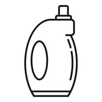 Symbol für Weichspülerflasche, Umrissstil vektor