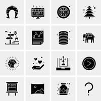 16 universelle Business-Icons Vektor kreative Icon-Illustration zur Verwendung in Web- und Mobilprojekten