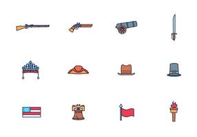 Vector Pack of American Colonial Theme