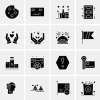 16 universelle Business-Icons Vektor kreative Icon-Illustration zur Verwendung in Web- und Mobilprojekten