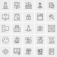 25 universelle Business-Icons Vektor kreative Icon-Illustration zur Verwendung in Web- und Mobilprojekten