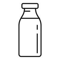 Milchflaschensymbol, Umrissstil vektor