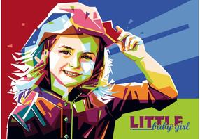 Little Baby Girl vektor WPAP