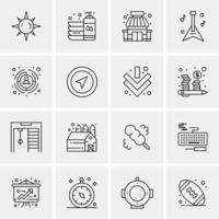 16 universelle Business-Icons Vektor kreative Icon-Illustration zur Verwendung in Web- und Mobilprojekten