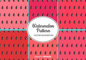 Watermelon Pattern Set vektor