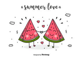 Summer Love Vector Bakgrund