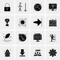 16 universelle Business-Icons Vektor kreative Icon-Illustration zur Verwendung in Web- und Mobilprojekten