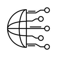 Netzwerk-Vektor-Symbol vektor