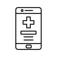 medicinsk app vektor ikon